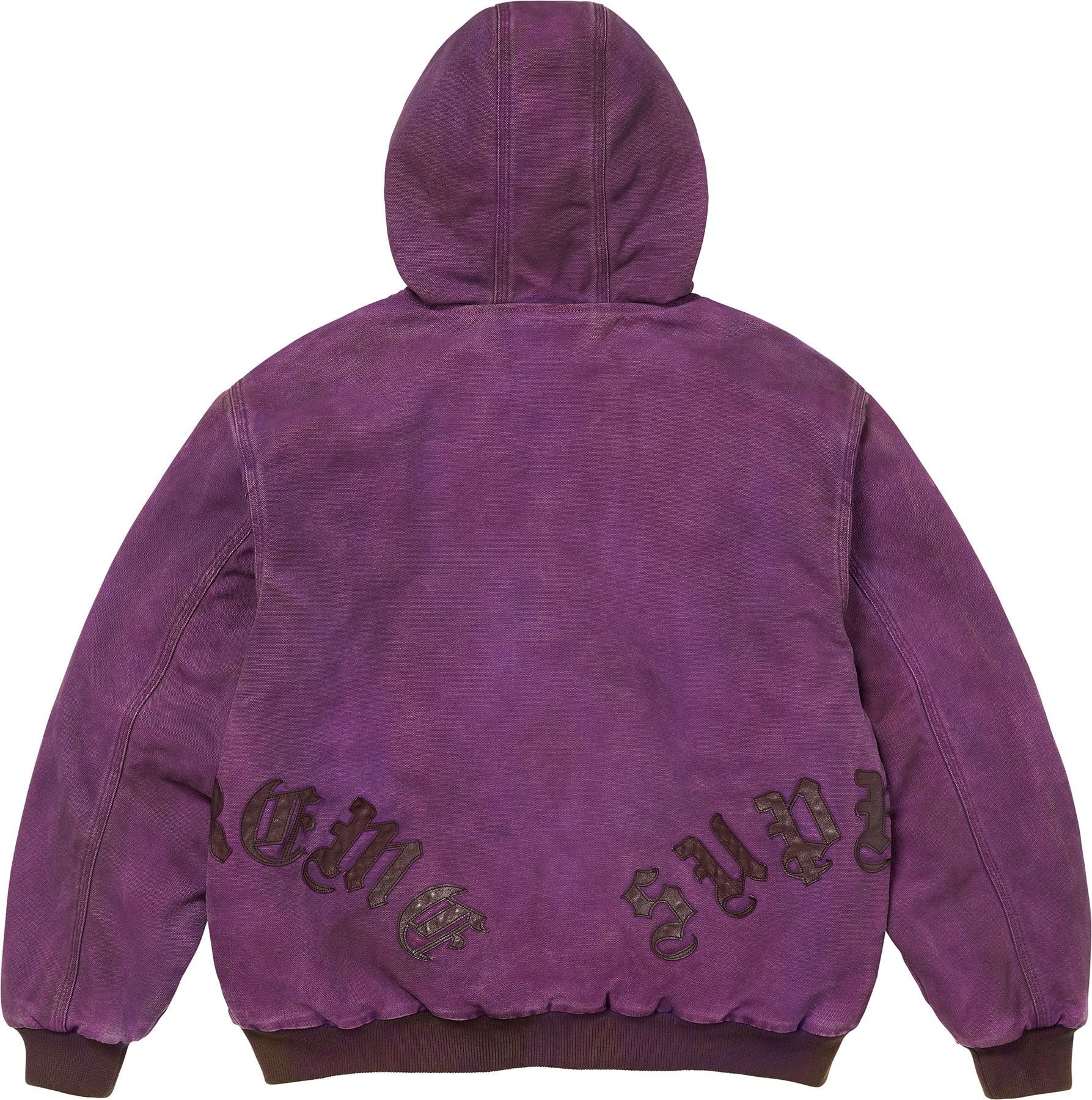 Leather Appliqué Hooded Work Jacket view 10